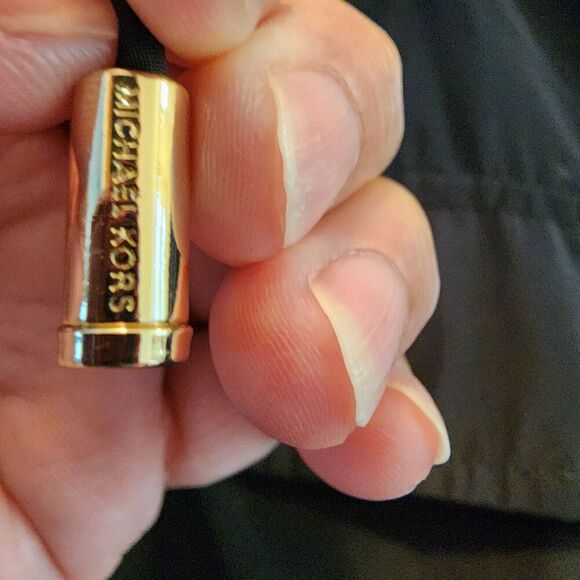 Michael Kors Missy Hooded Coat Women Size S Black Long Sleeve Full Zip Polyester - Picture 8 of 13